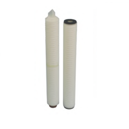 Two cylindrical water filter cartridges with end caps.